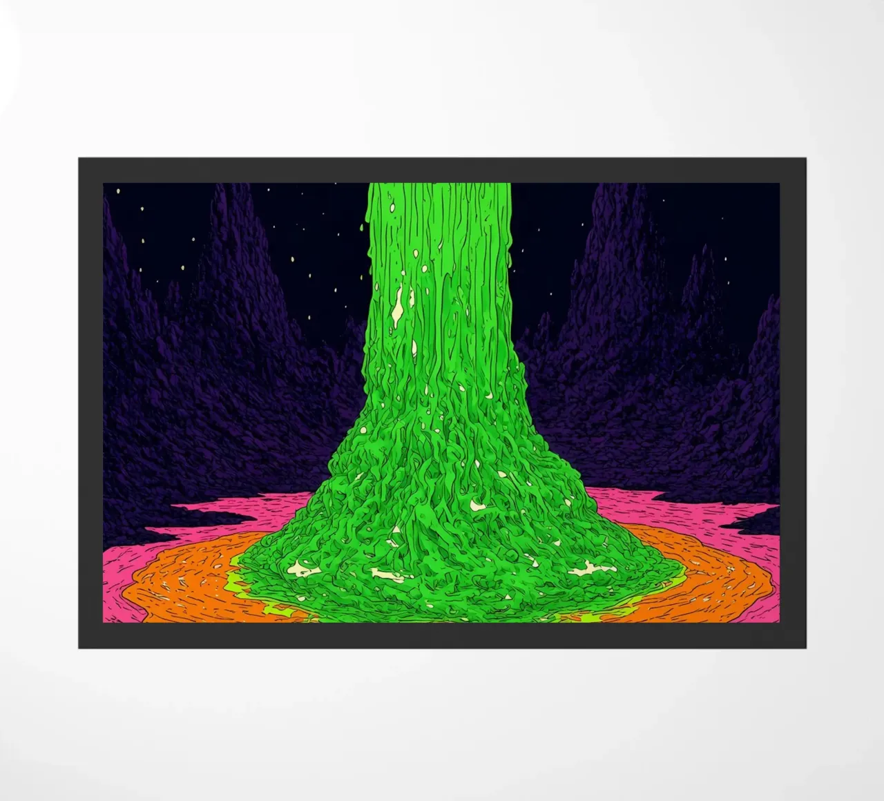 Lava verde - Pop Art zerbino da ColorCrash Gallery