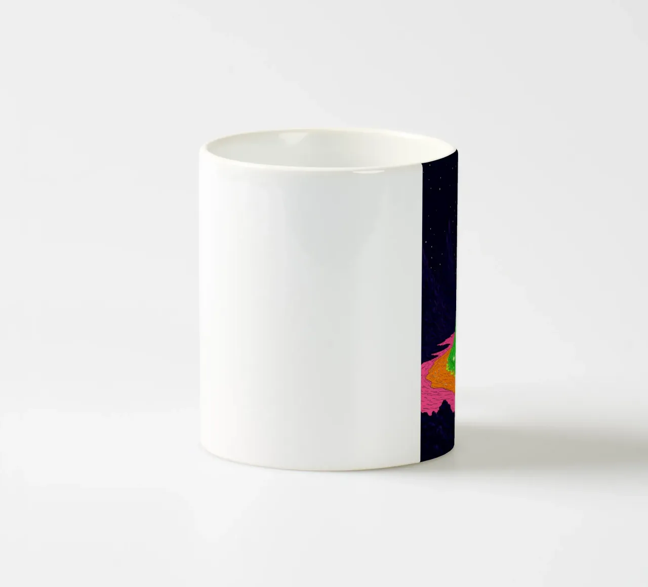 Lava verde - Pop Art tazza in ceramica da ColorCrash Gallery