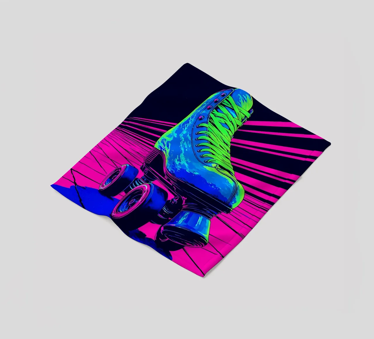 Pattini a rotelle - Pop Art coperta in pile da ColorCrash Gallery