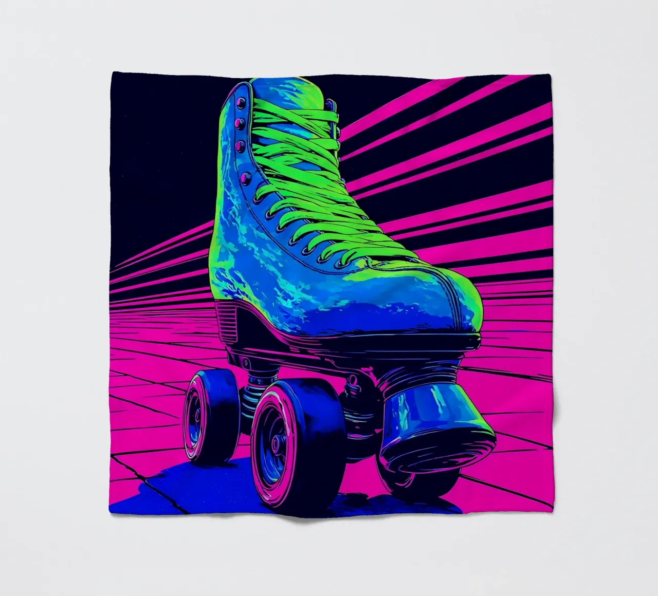 Pattini a rotelle - Pop Art coperta in pile da ColorCrash Gallery