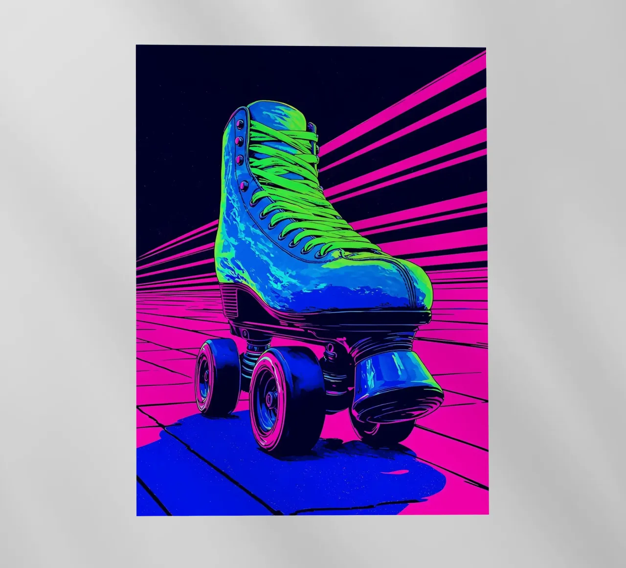 Pattini a rotelle - Pop Art pellicola backlit da ColorCrash Gallery