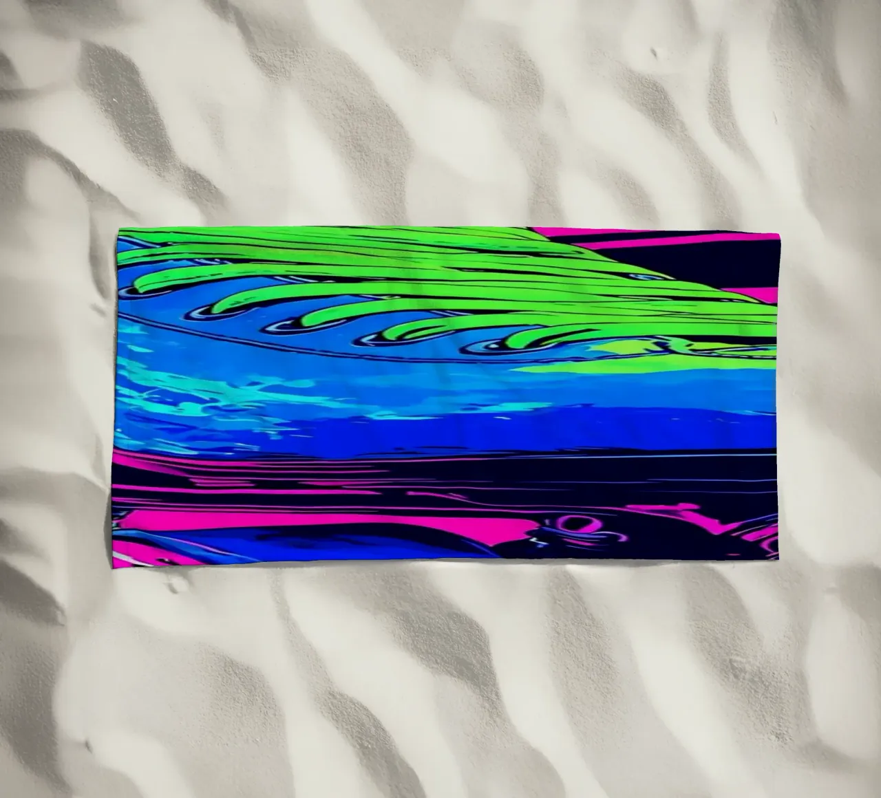 Pattini a rotelle - Pop Art telo mare da ColorCrash Gallery
