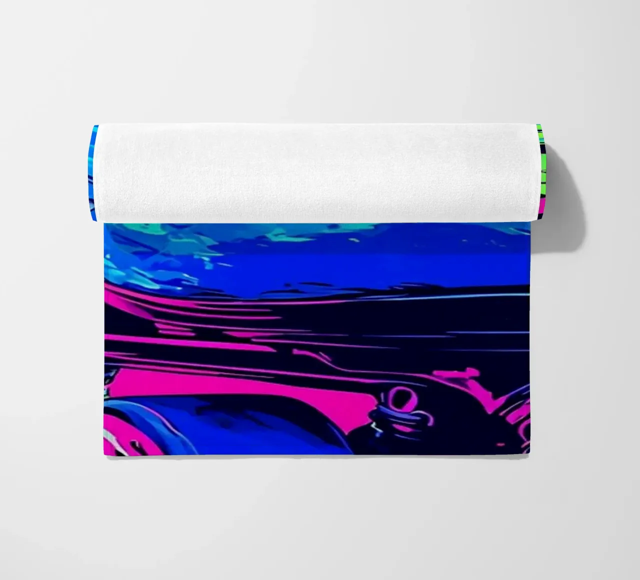 Pattini a rotelle - Pop Art telo mare da ColorCrash Gallery