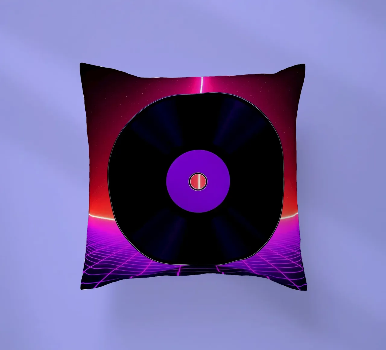 Disco in vinile - Pop Art cuscino da ColorCrash Gallery