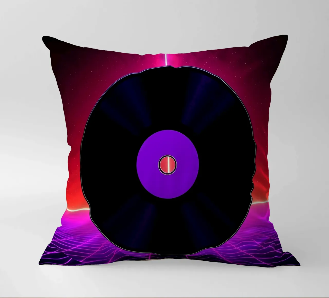Disco in vinile - Pop Art cuscino da ColorCrash Gallery