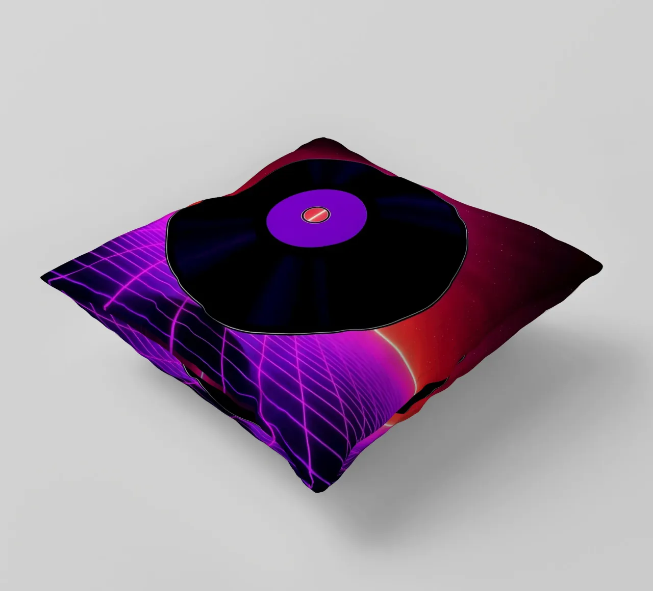Disco in vinile - Pop Art cuscino da ColorCrash Gallery