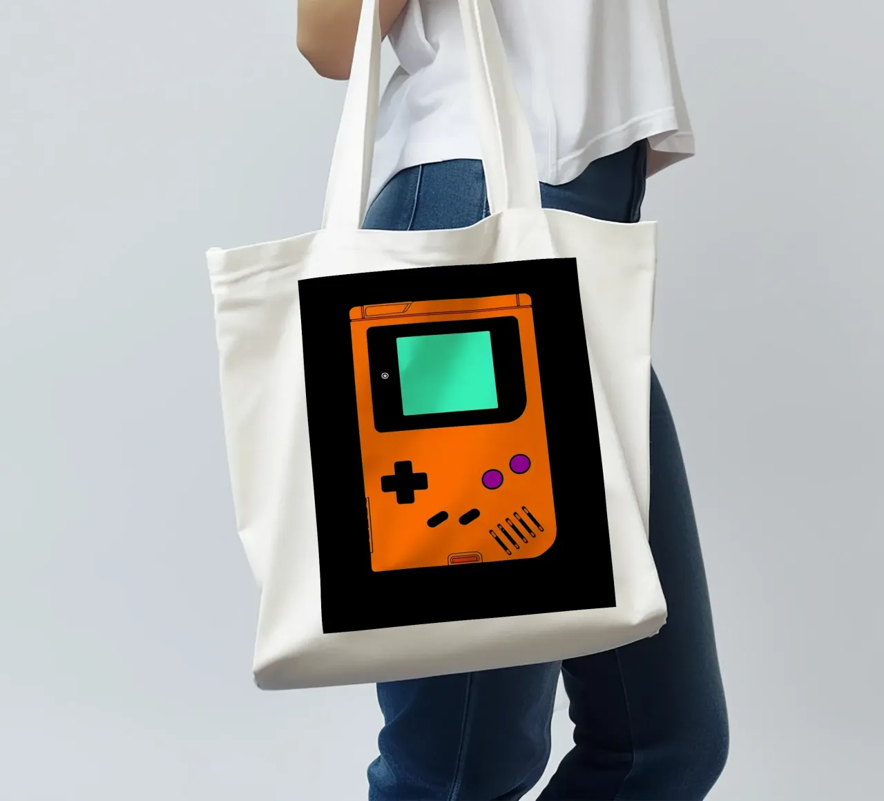 Console di gioco - Pop Art borsa in juta da ColorCrash Gallery