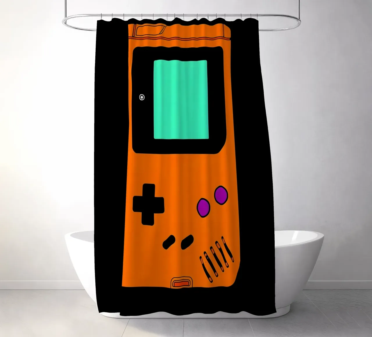 Console di gioco - Pop Art tenda da doccia da ColorCrash Gallery
