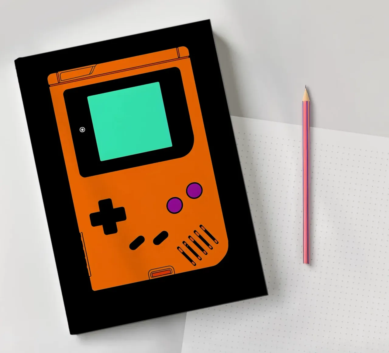 Gaming Console- Pop Art notebook by ColorCrash Gallery
