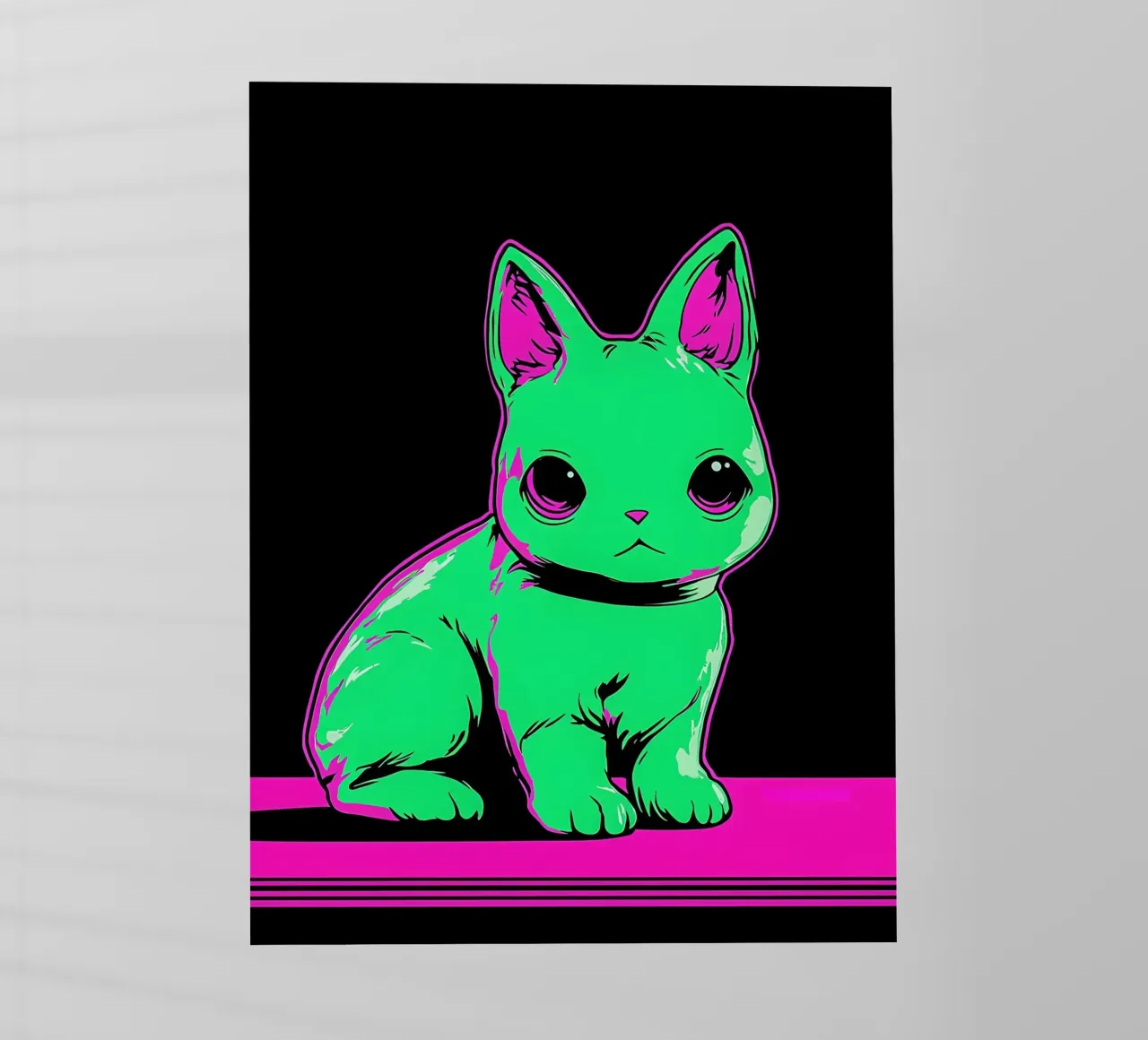 Cat - Pop Art backlit film by ColorCrash Gallery