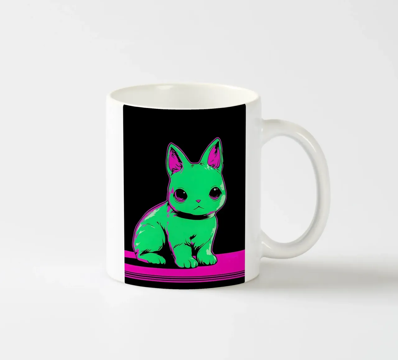 Gatto - Pop Art tazza in ceramica da ColorCrash Gallery