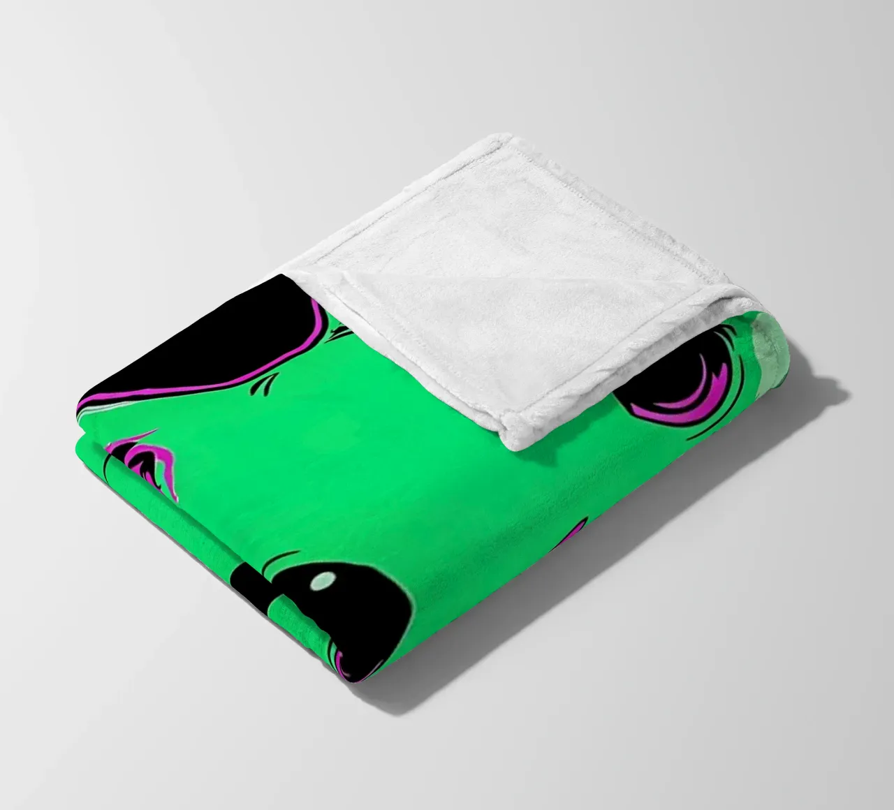 Gatto - Pop Art coperta in pile da ColorCrash Gallery