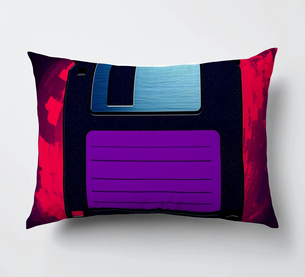 Floppy Disk - Pop Art cuscino da ColorCrash Gallery
