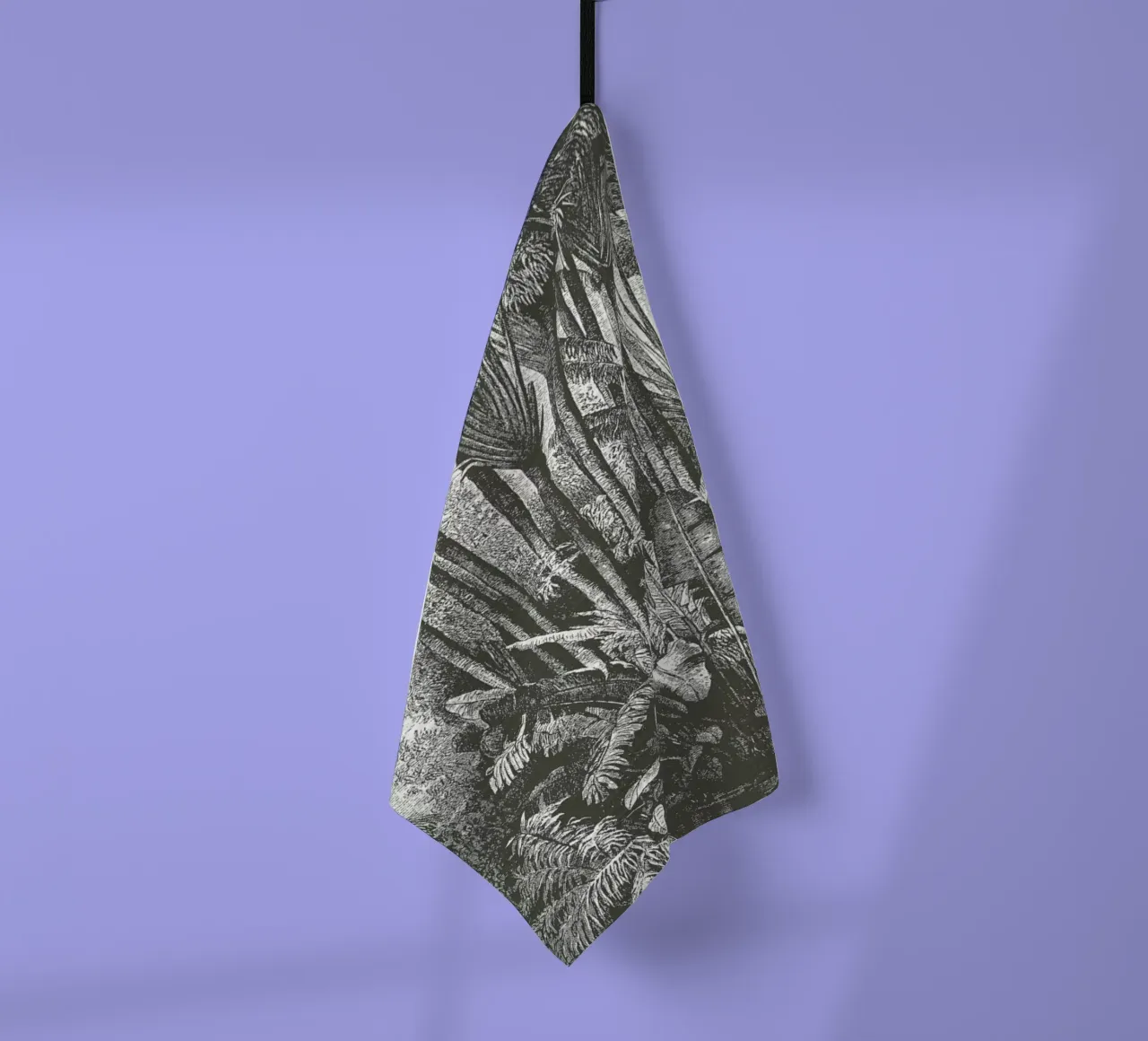 Palms in Water tea towel by Astër