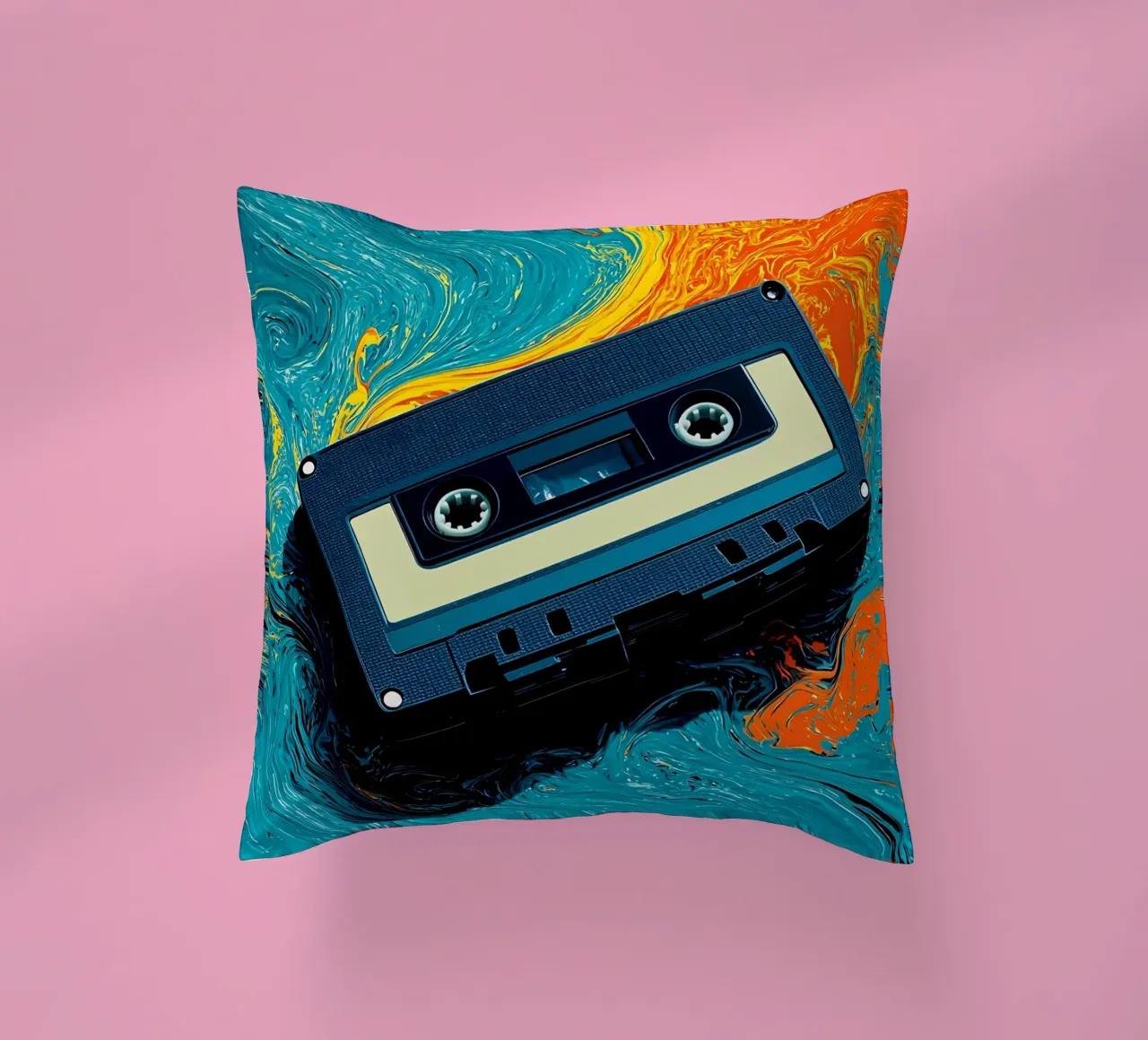 Cassetta - Pop Art cuscino da ColorCrash Gallery