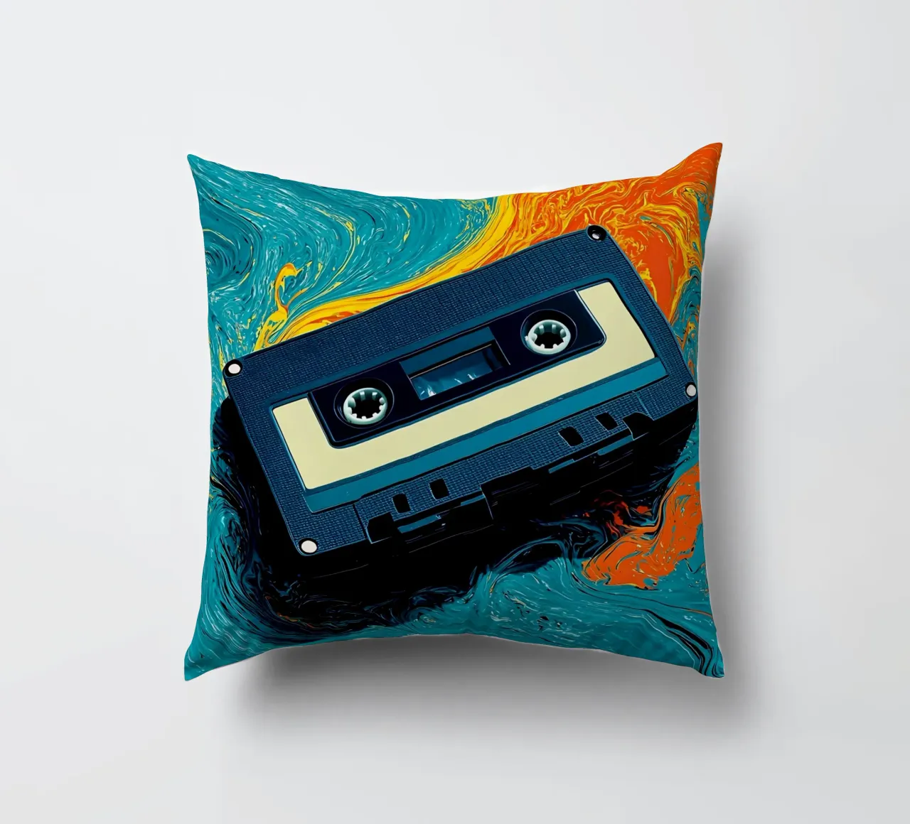 Cassetta - Pop Art cuscino da ColorCrash Gallery