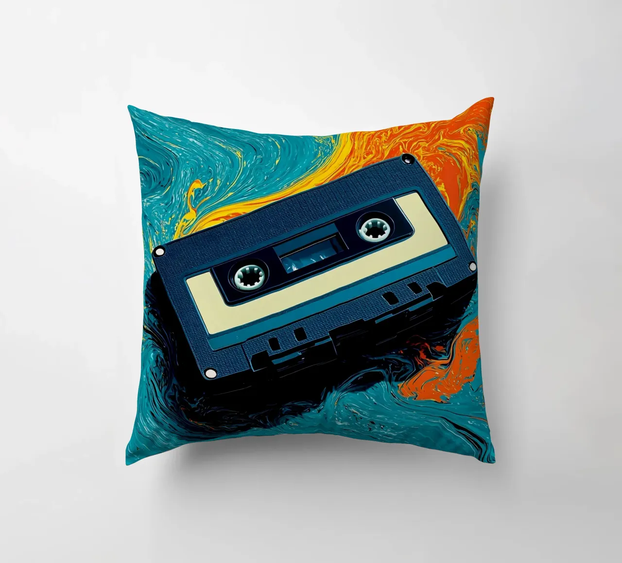 Cassetta - Pop Art cuscino da ColorCrash Gallery