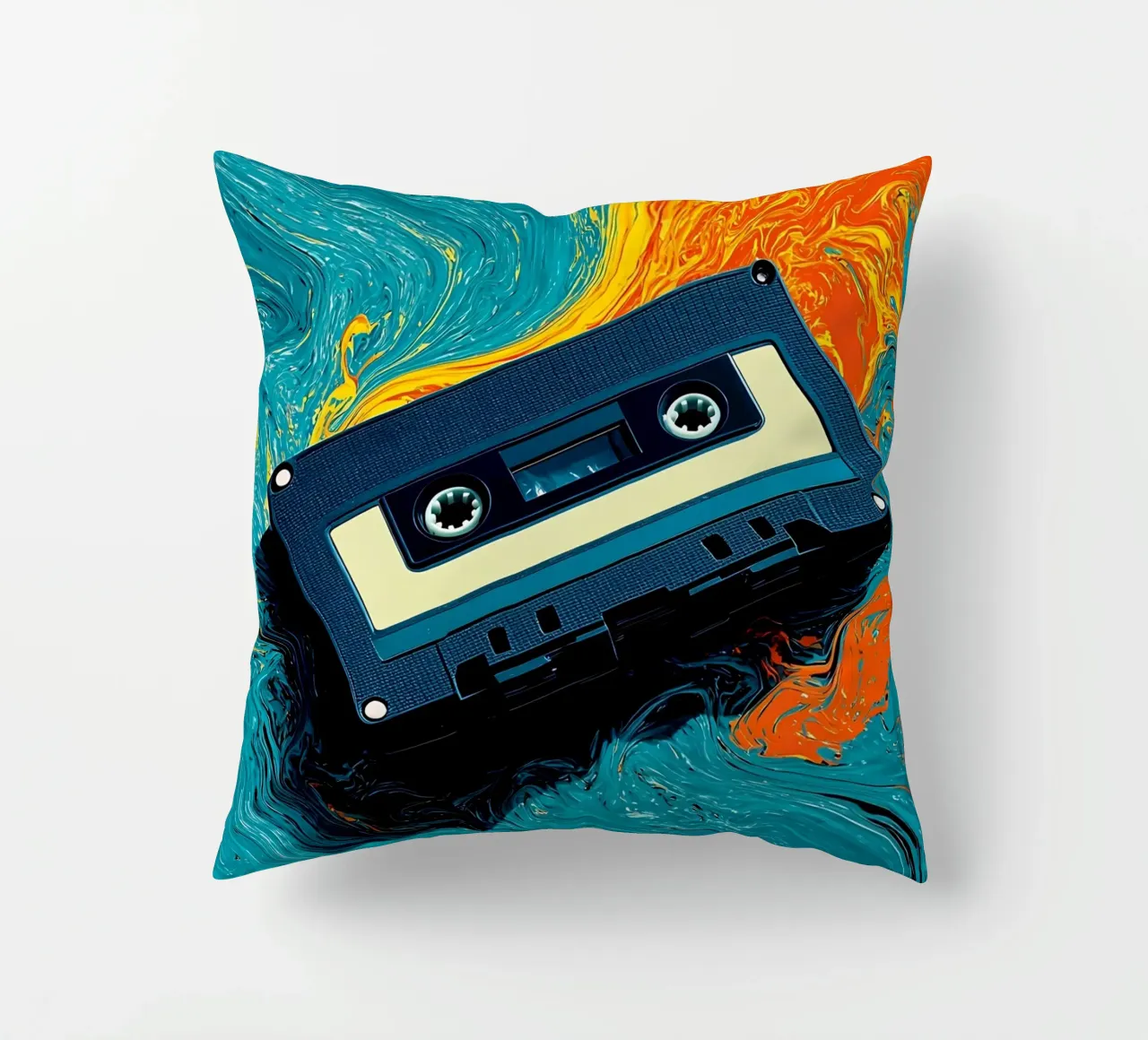 Cassetta - Pop Art cuscino da ColorCrash Gallery