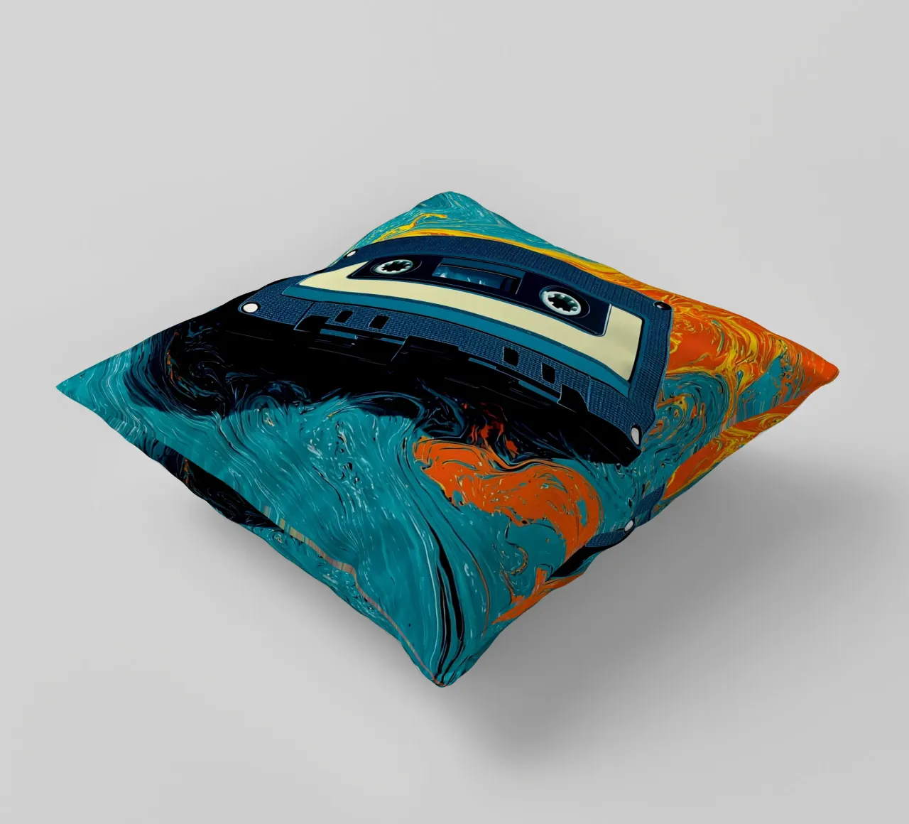 Cassetta - Pop Art cuscino da ColorCrash Gallery