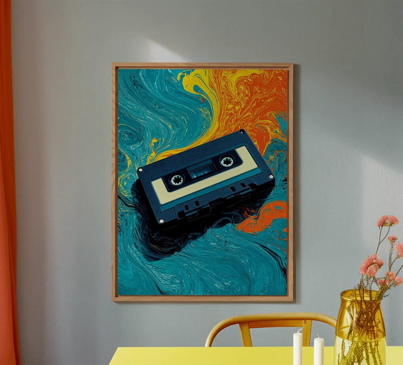 Cassetta - Pop Art alluminio dibond da ColorCrash Gallery