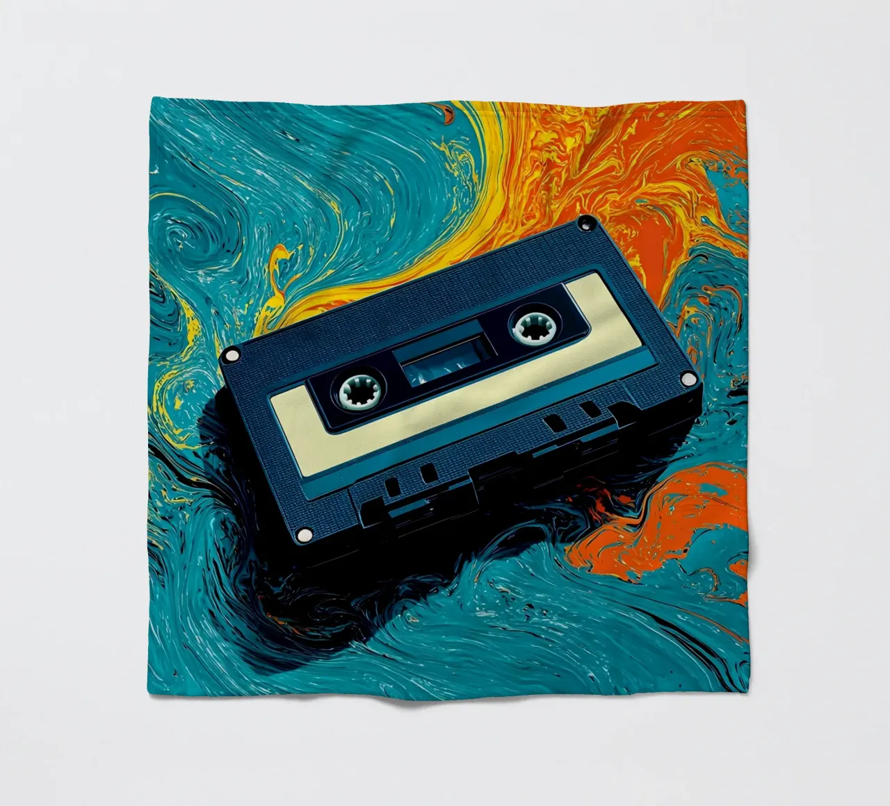 Cassetta - Pop Art coperta in pile da ColorCrash Gallery