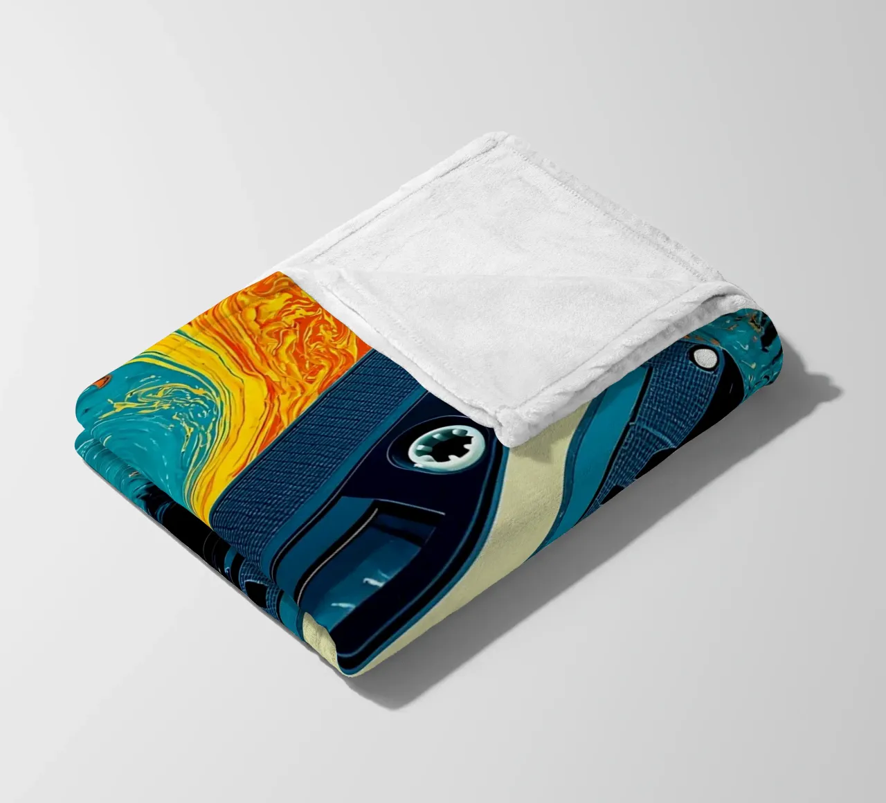 Cassetta - Pop Art coperta in pile da ColorCrash Gallery