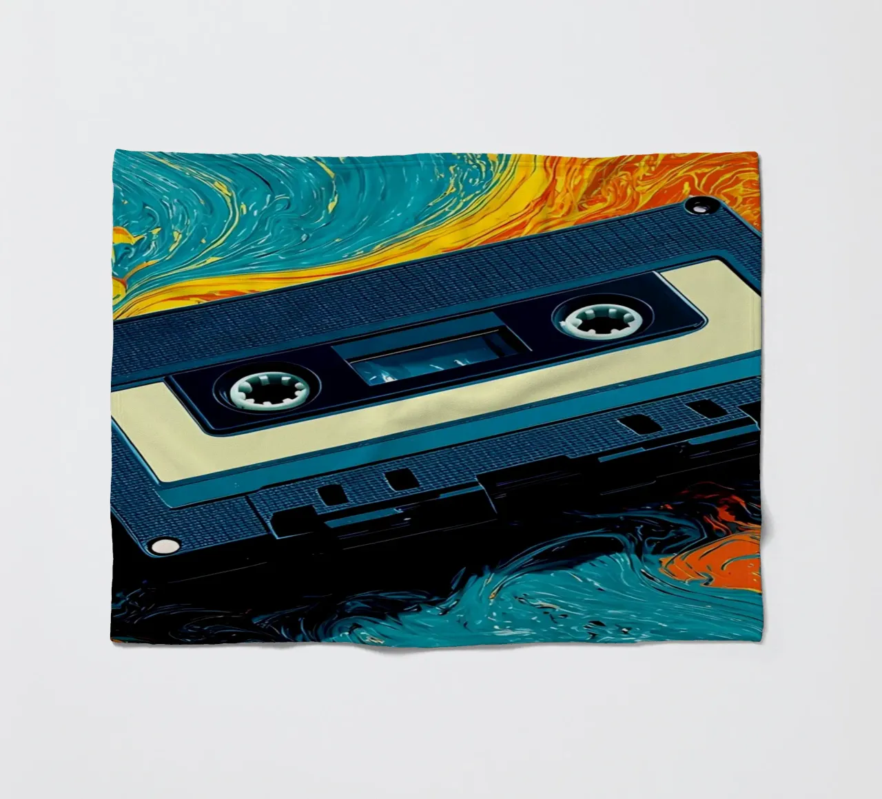 Cassetta - Pop Art coperta in pile da ColorCrash Gallery