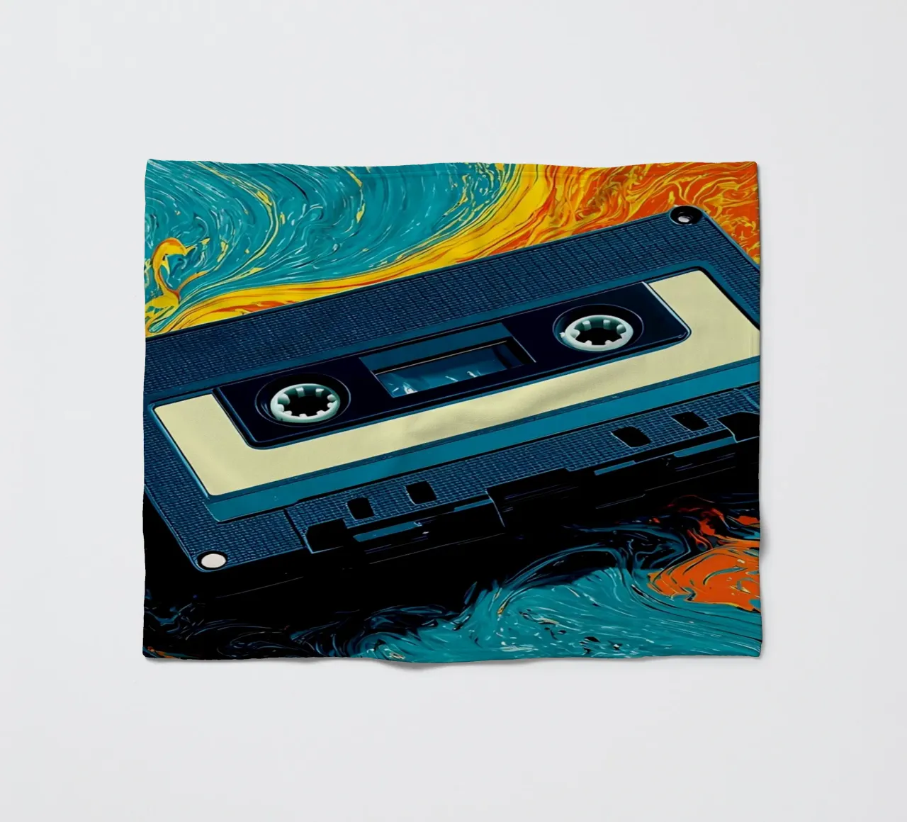 Cassetta - Pop Art coperta in pile da ColorCrash Gallery