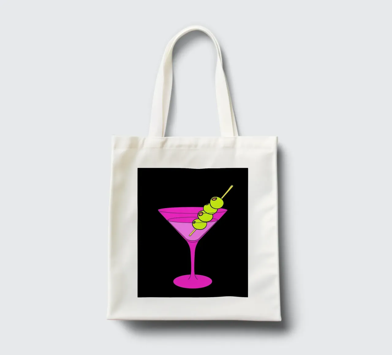 Bicchiere da cocktail - Pop Art borsa in juta da ColorCrash Gallery