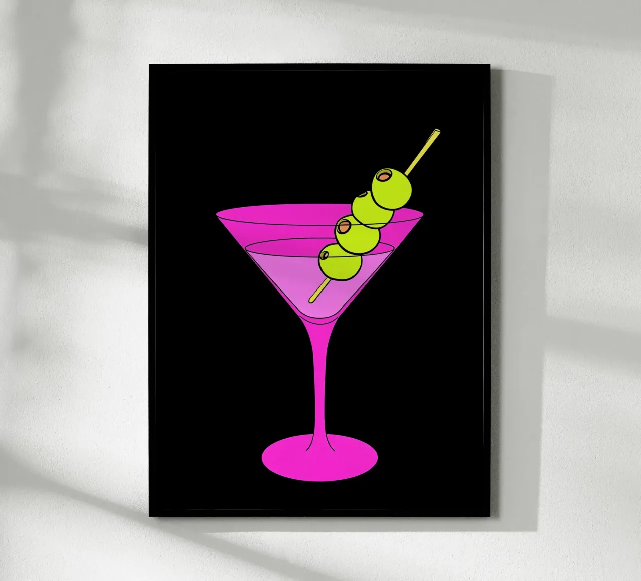 Cocktailglas - Pop Art Hahnemühle von ColorCrash Gallery