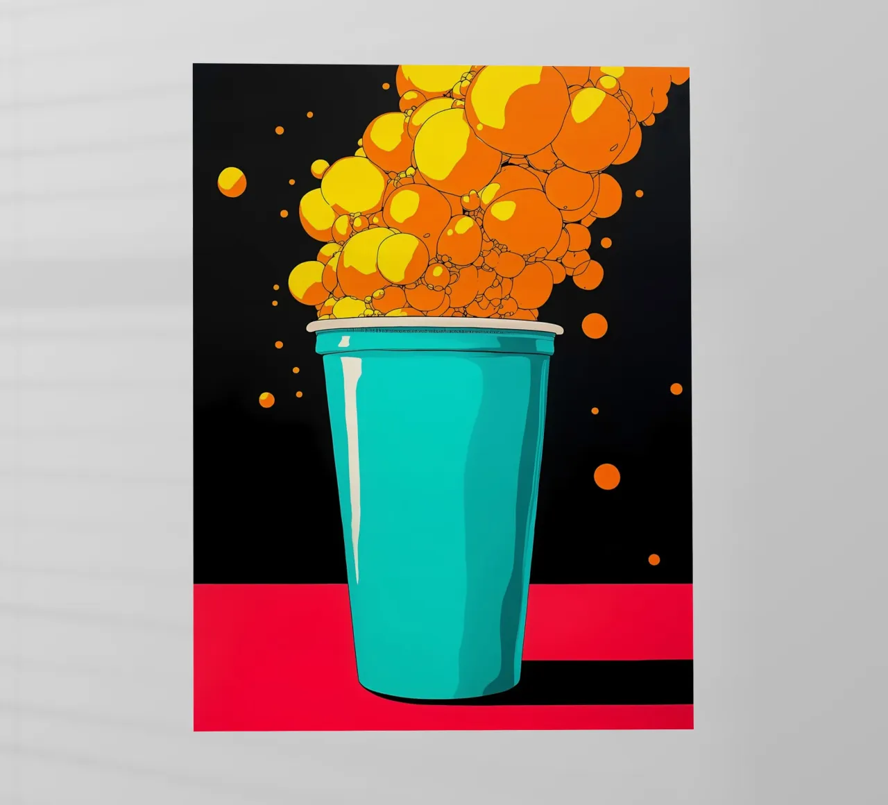 Bubble Drink - Pop Art pellicola backlit da ColorCrash Gallery