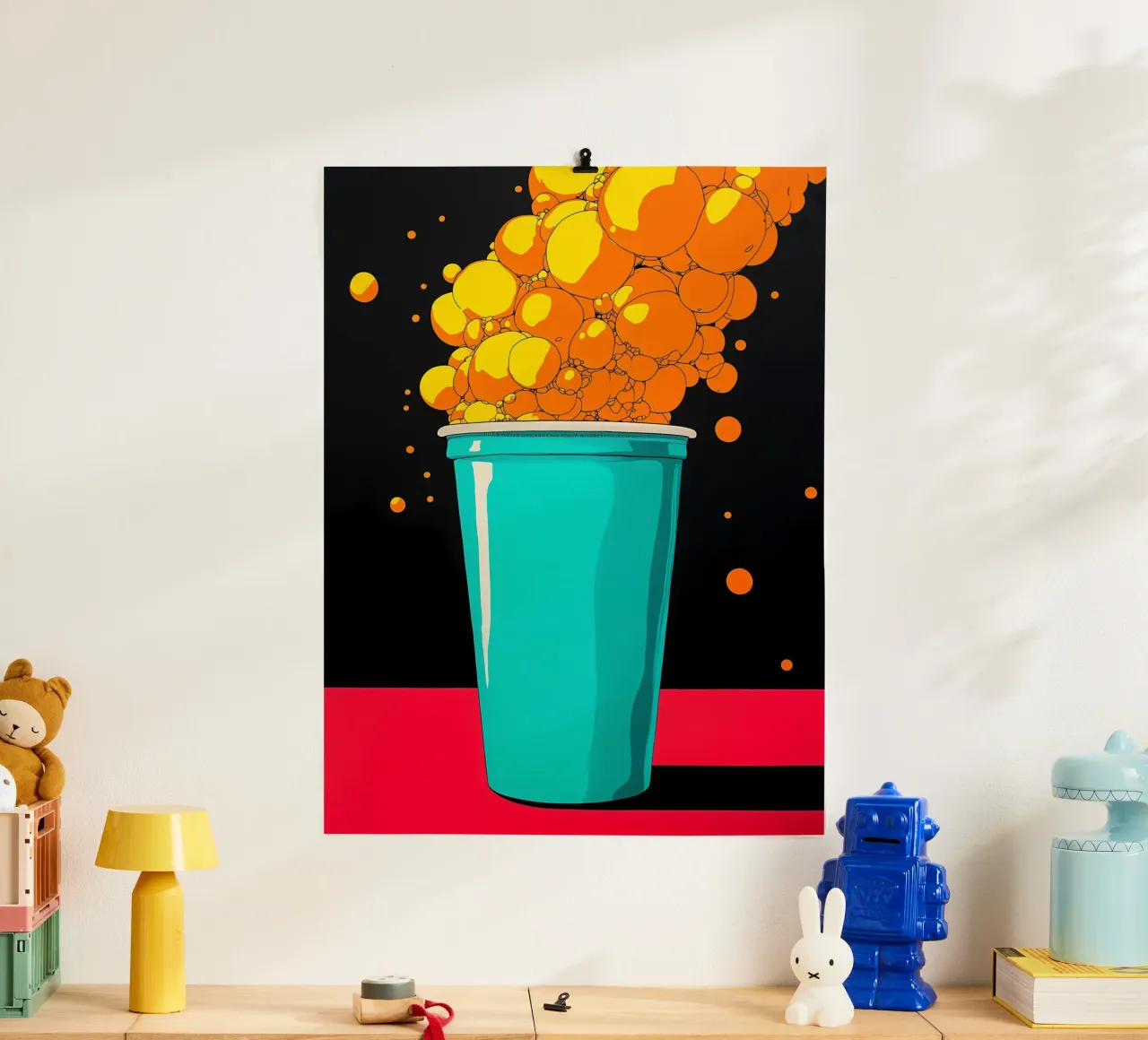 Bubble Drink - Pop Art carta hahnemühle da ColorCrash Gallery