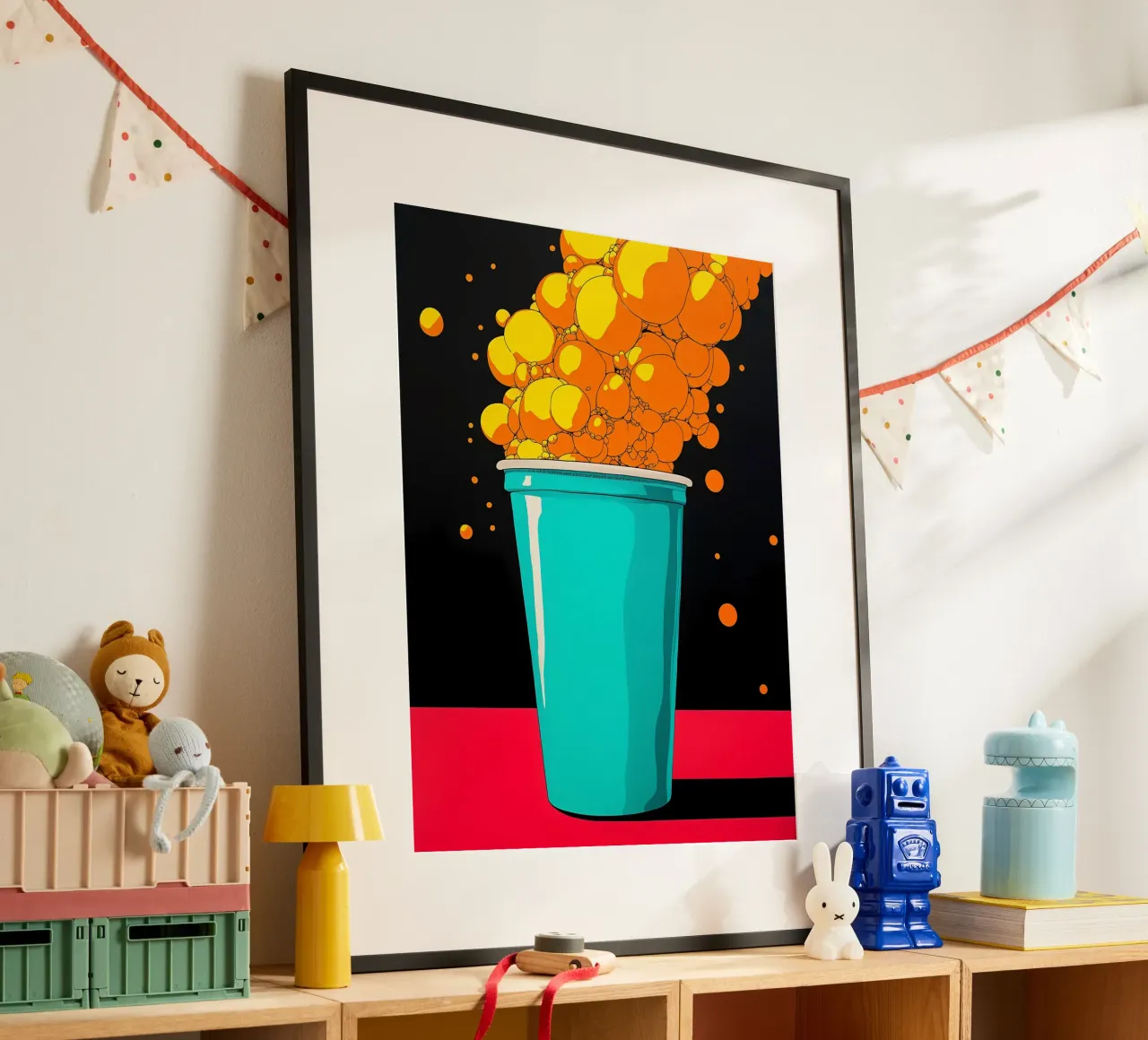 Bubble Drink - Pop Art carta hahnemühle da ColorCrash Gallery