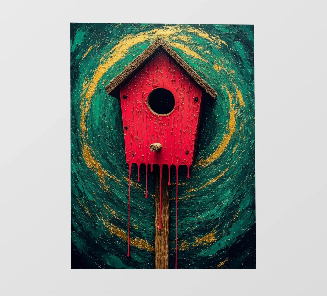Casetta per uccelli - Pop Art telo in pvc da ColorCrash Gallery