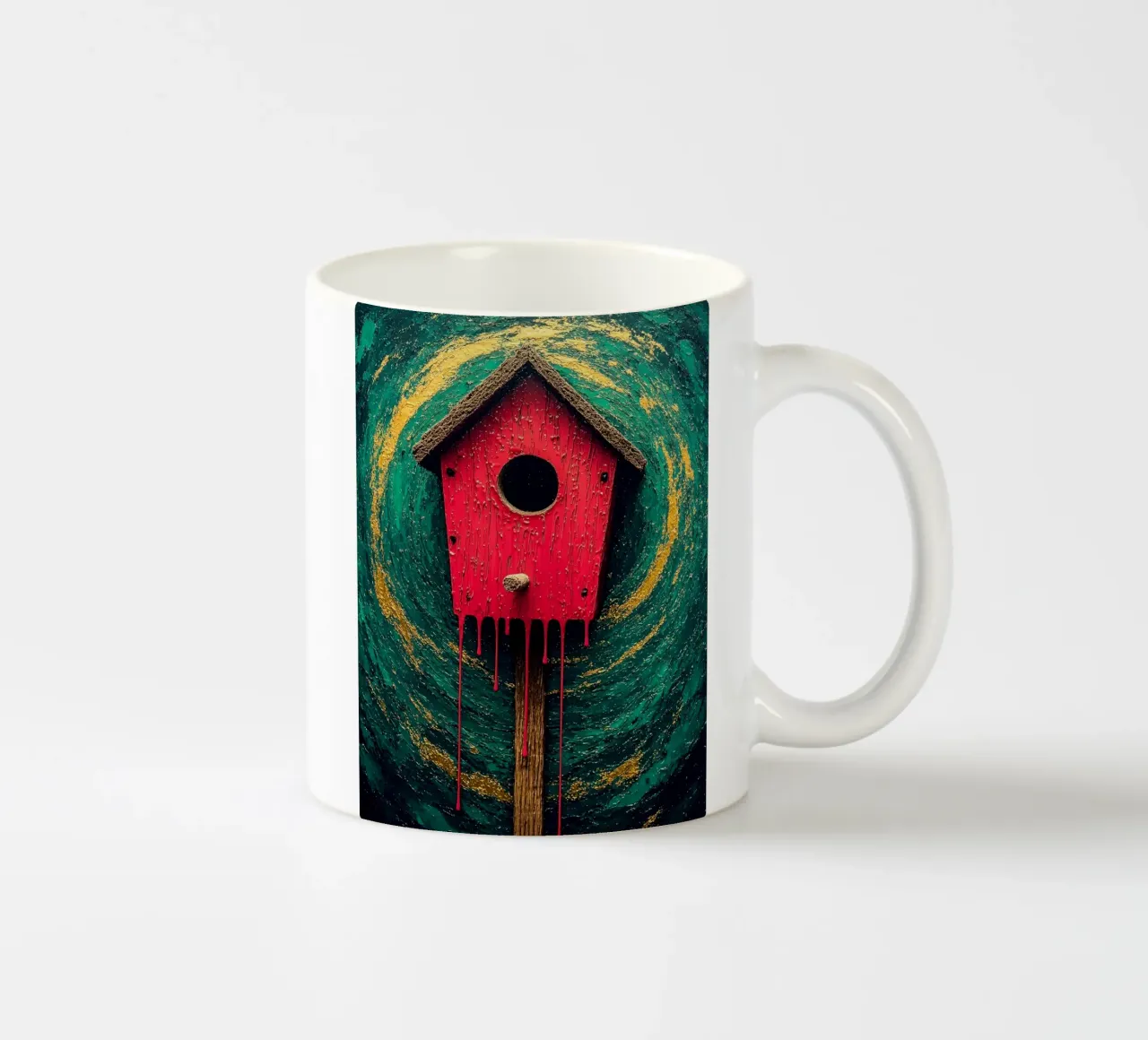 Casetta per uccelli - Pop Art tazza in ceramica da ColorCrash Gallery