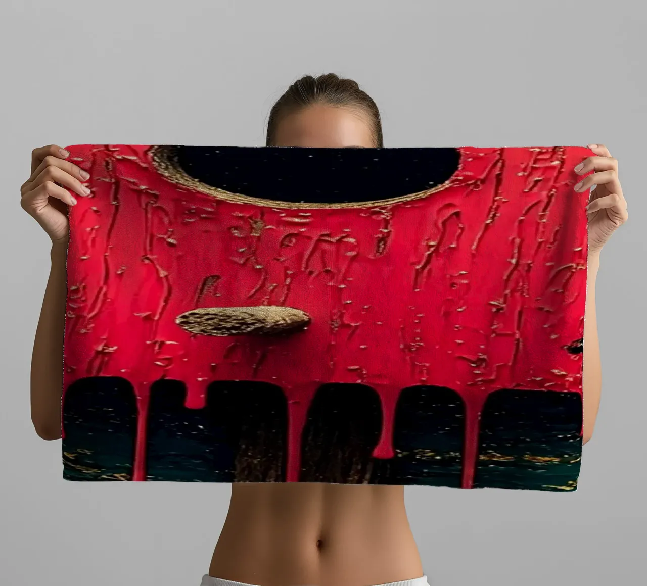 Casetta per uccelli - Pop Art asciugamano da bagno da ColorCrash Gallery