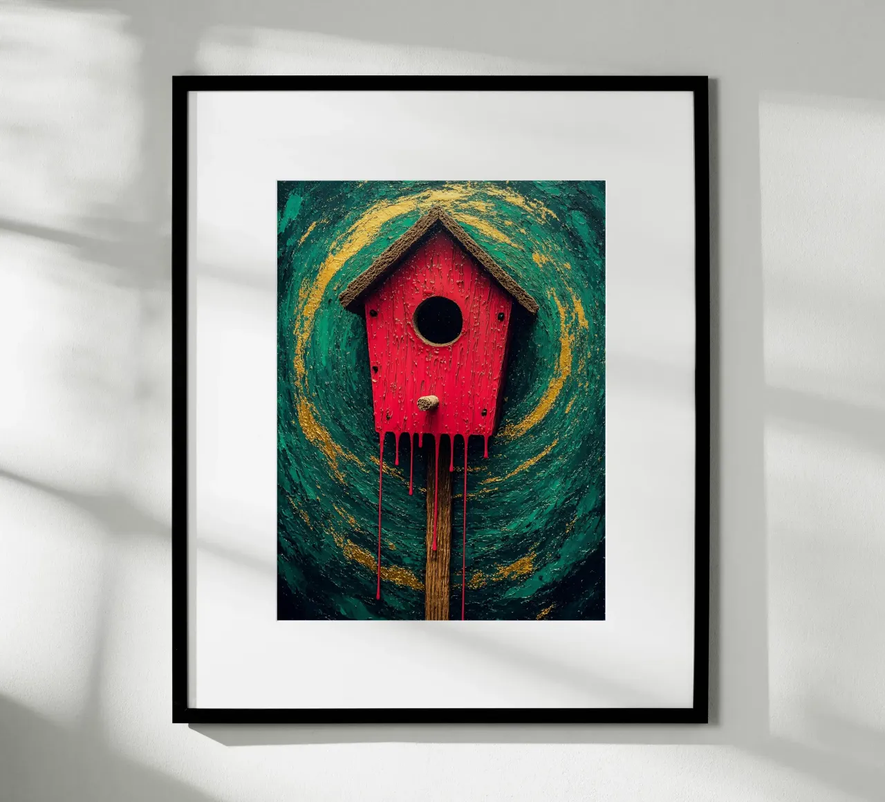 Casetta per uccelli - Pop Art poster con telaio in plastica da ColorCrash Gallery