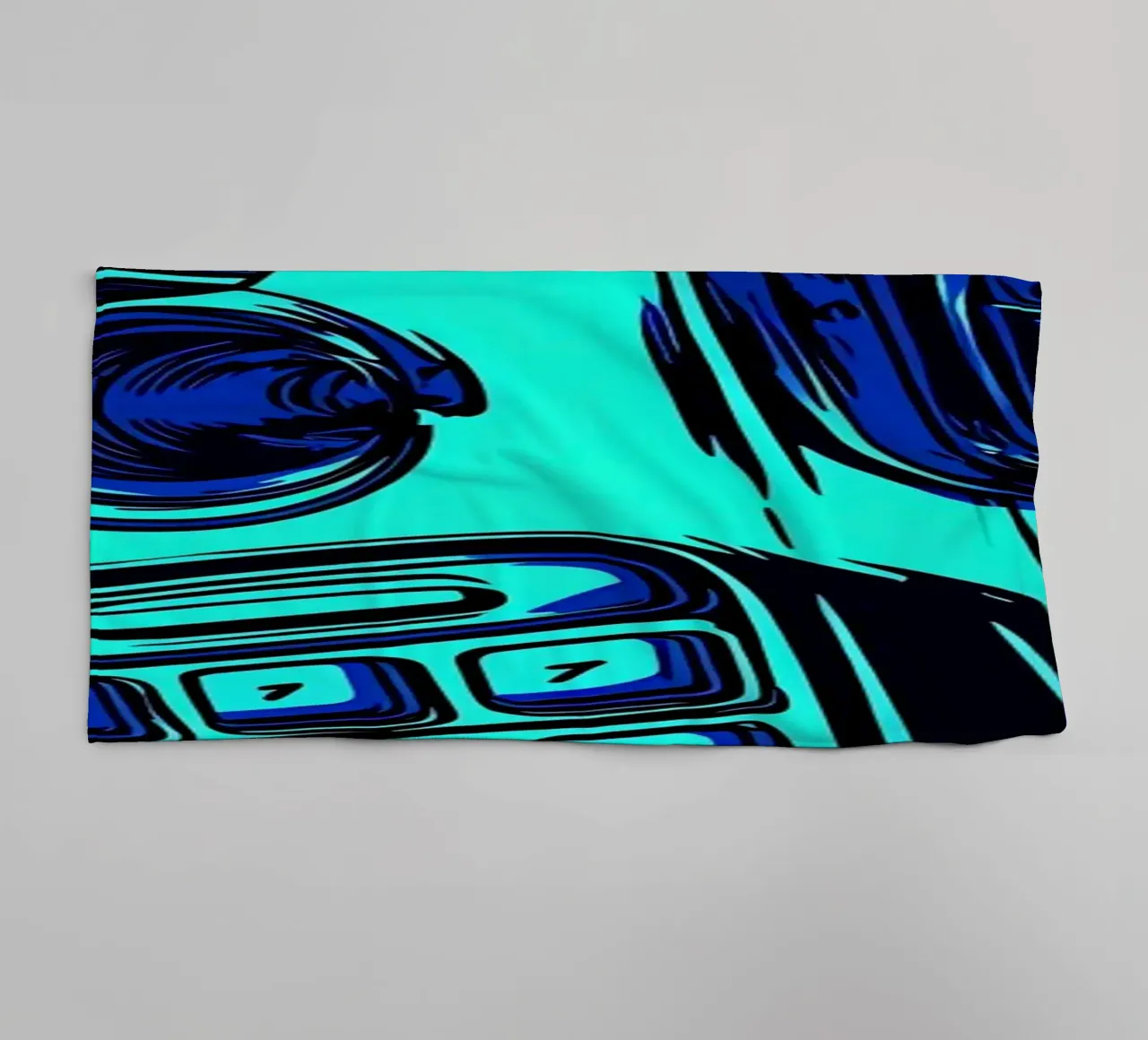 Telefono retrò - Pop Art asciugamano da bagno da ColorCrash Gallery