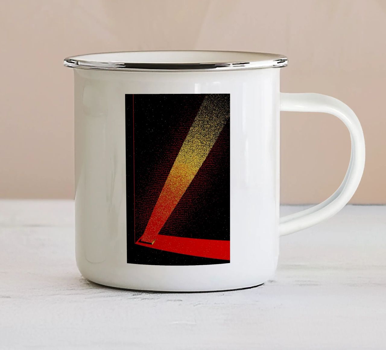 Proiettore - Pop Art tazza in smalto da ColorCrash Gallery