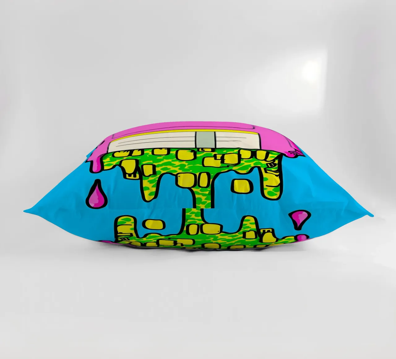 Floppy Disk che gocciola - Pop Art cuscino da ColorCrash Gallery