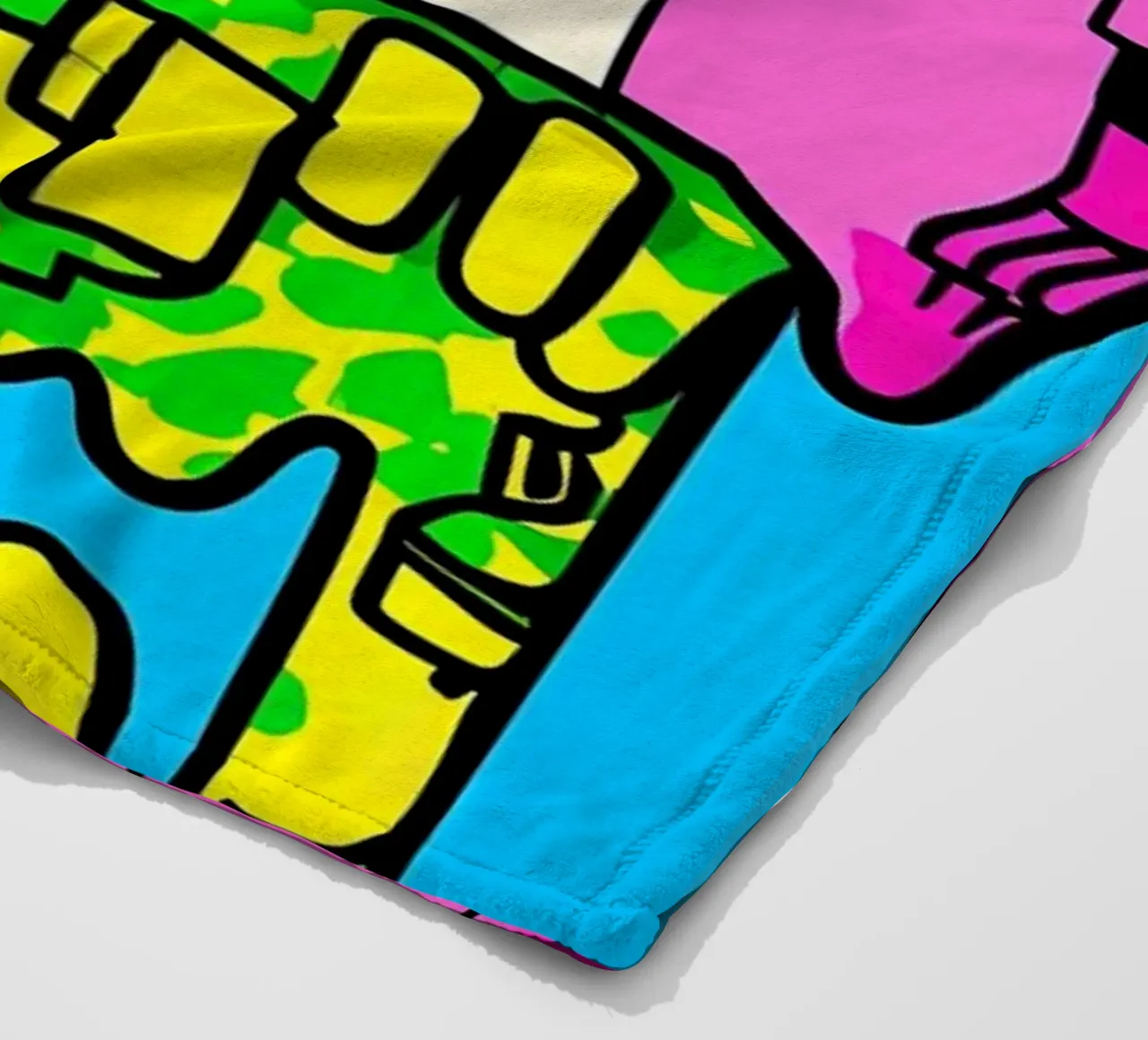 Floppy Disk che gocciola - Pop Art coperta in pile da ColorCrash Gallery