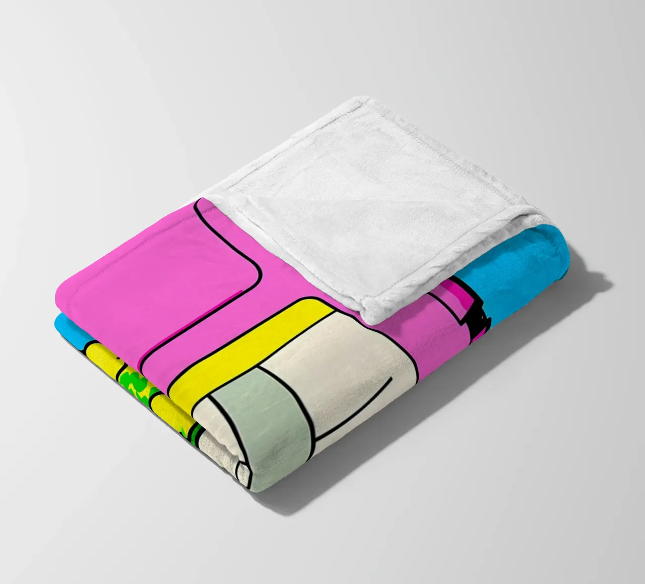 Floppy Disk che gocciola - Pop Art coperta in pile da ColorCrash Gallery