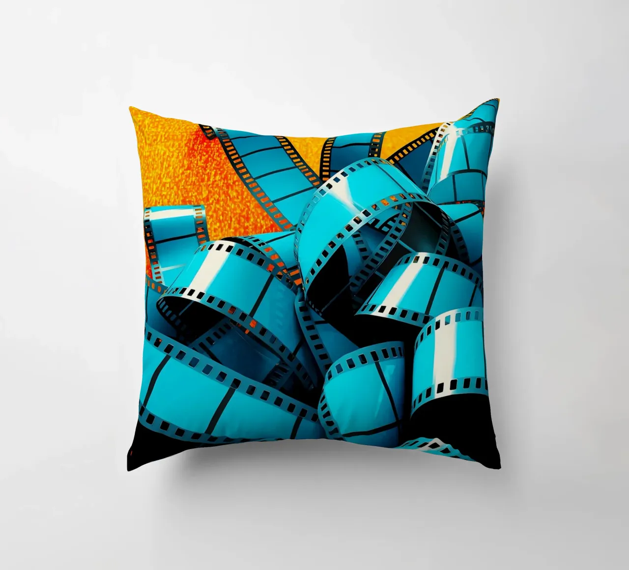 Strisce di pellicola - Pop Art cuscino da ColorCrash Gallery