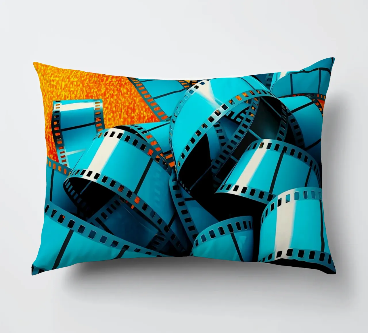 Strisce di pellicola - Pop Art cuscino da ColorCrash Gallery