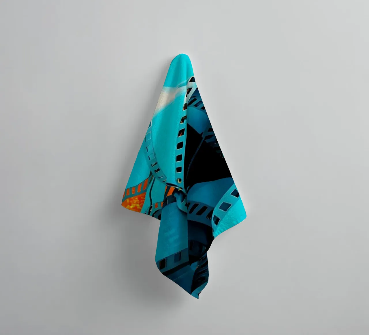 Strisce di pellicola - Pop Art asciugamano da bagno da ColorCrash Gallery