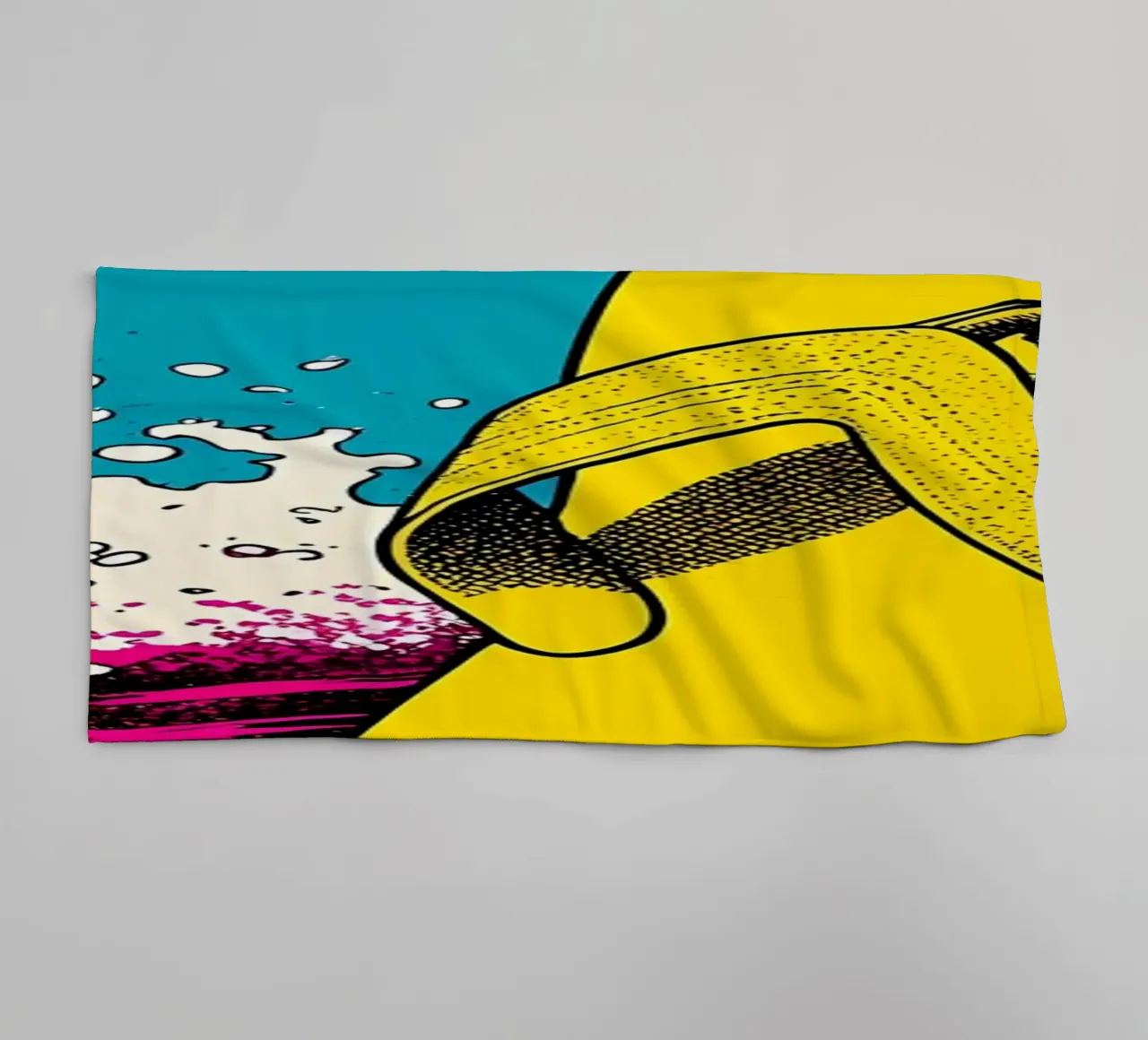 Infradito Splash - Pop Art asciugamano da bagno da ColorCrash Gallery