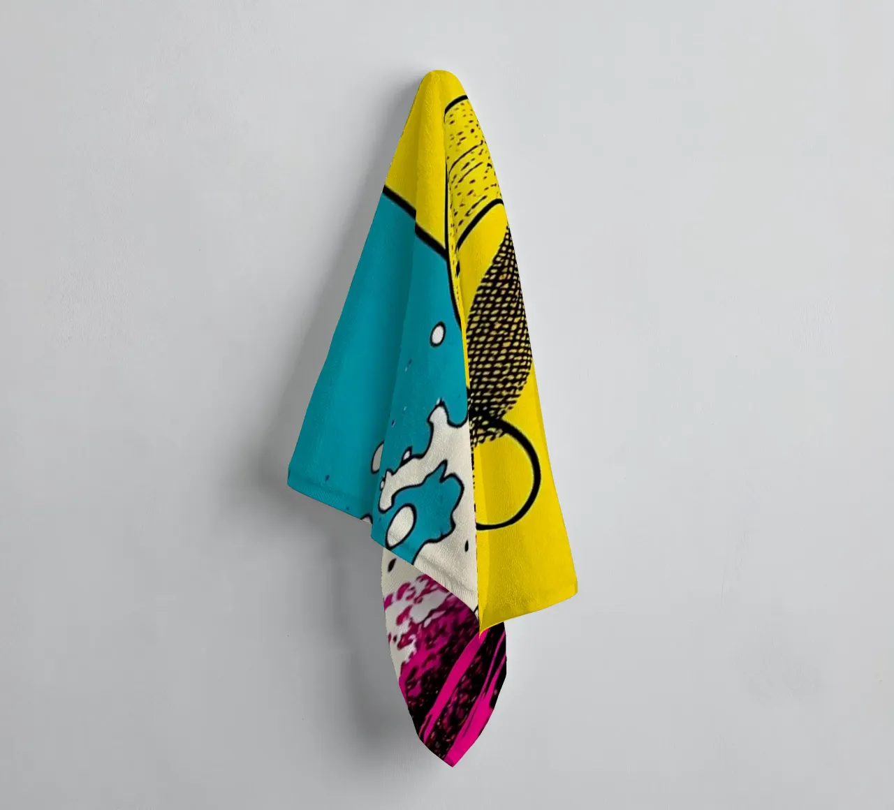 Infradito Splash - Pop Art asciugamano da bagno da ColorCrash Gallery