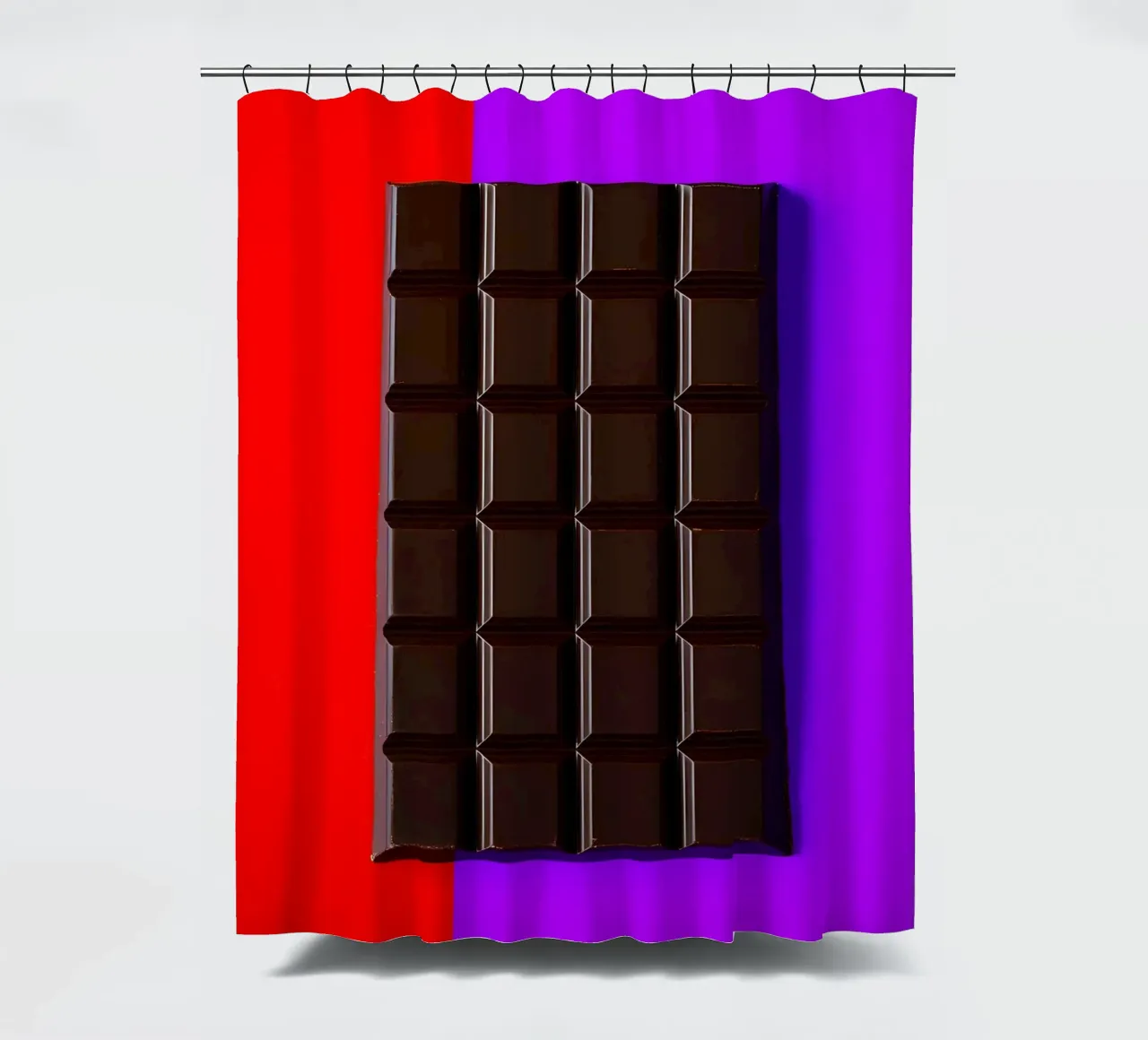 Dark Chocolate - Pop Art shower curtain by ColorCrash Gallery