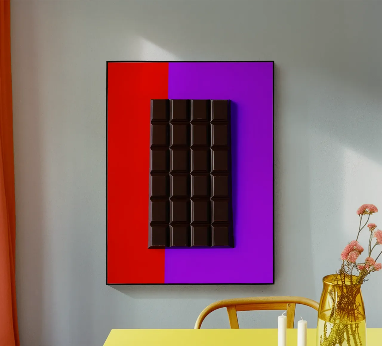 Dark Chocolate - Pop Art acrylic glass by ColorCrash Gallery