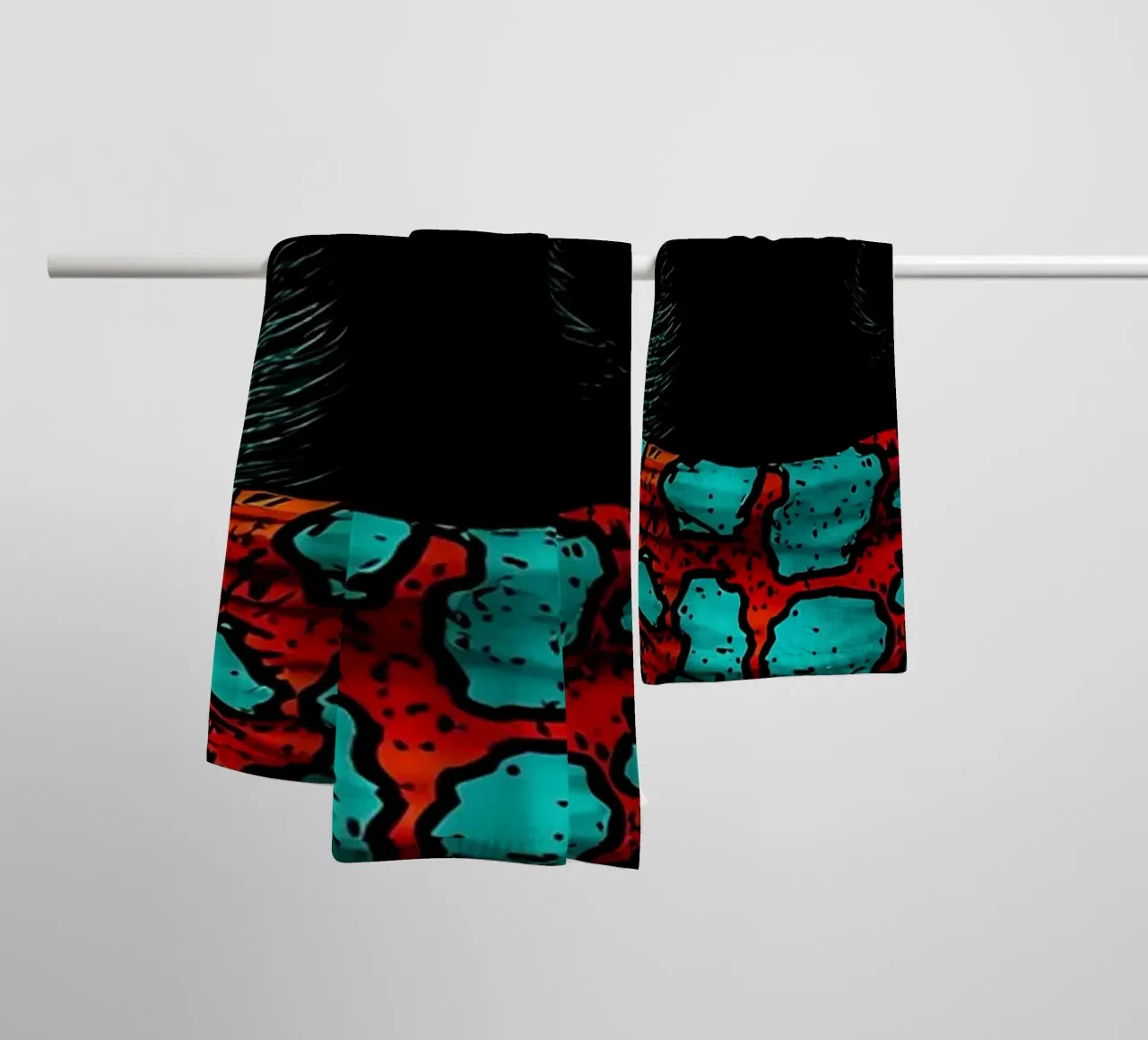 Cane con occhiali da sole - Pop Art asciugamano da bagno da ColorCrash Gallery
